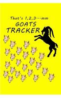 That's 1,2,3...mm Goats Tracker, Goat Log Notebook