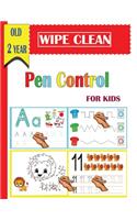 wipe clean Pen Control for kids old 2 year