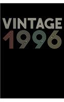 Vintage 1996 Notebook 24th Birthday Gift