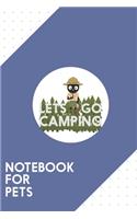 Notebook for Pets: Dotted Journal with Camping Cat in Park Ranger uniform Design - Cool Gift for a friend or family who loves kitten presents! - 6x9" - 180 White dotte