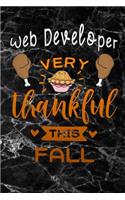 Web Developer very thankful this fall: Thanksgiving black marble Gratitude Journal for More Mindfulness, Happiness and Productivity The Perfect Gift for women, men & kids To Cultivate An 