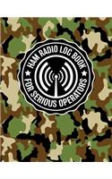 HAM Radio Log Book for Serious Operators: Military Jungle Camouflage Logbook Notebook for Amateur Radio Enthusiasts - 4165 Unique Entries - Large Format(1 Military Jungle Camouflage Ham Radio)