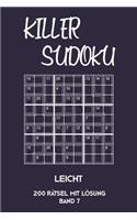Killer Sudoku Leicht 200 Rätsel Mit Lösung Band 7