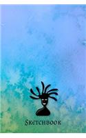 Sketchbook: Ink Face Cover - Drawing Notebook - Doodling & Sketching
