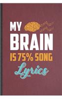 My Brain Is 75% Song Lyrics