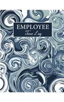 Employee Time Log: Marble Gray Cover - Daily Employee Time Logbook - Timesheet Log Book - Work Time Record Book - Track Record and Schedule Organize Hours Worked(2 Time Sheets for Employees)