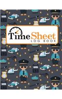 Time Sheet Log Book: (Time Sheet Log Books)