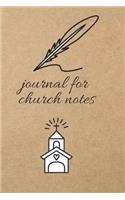 Journal for Church Notes: Blank Line Journal