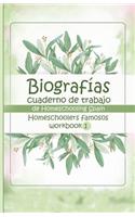 Biografías, cuaderno de trabajo de Homeschooling Spain