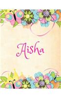 Aisha: Personalized Name Journal Composition Notebook