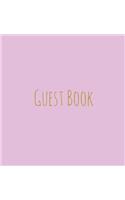 Wedding Guest Book, Bride and Groom, Special Occasion, Comments, Gifts, Well Wish's, Wedding Signing Book, Pink and Gold (Hardback)