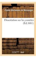 Dissertation Sur Les Comètes