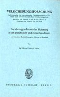 Einrichtungen Der Sozialen Sicherung in Der Griechischen Und Romischen Antike