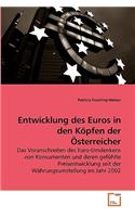 Entwicklung des Euros in den Köpfen der Österreicher