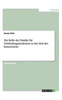 Rolle der Familie für Verbindungsstudenten in der Zeit des Kaiserreichs