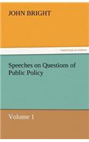 Speeches on Questions of Public Policy: (English)