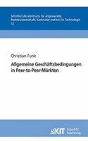 Allgemeine Geschäftsbedingungen in Peer-to-Peer-Märkten