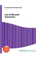 List of Berserk Characters: (English)