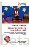 Unfair Terms in Consumer Contracts Regulations 1999