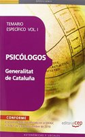 Psicologos de la Generalitat de Cataluna. Temario especifico Vol. I.