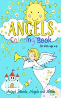Angels Coloring Book for Kids ages 4-8