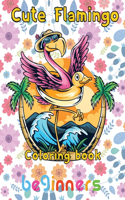 Cute Flamingo Coloring book beginners