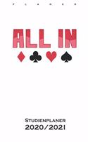 Poker All in Kartenspiel Studienplaner 2020/21