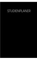 Studienplaner: Semesterplaner für Studenten und Schüler mit Stundenplan für 4 Semester - Motiv: Schwarz