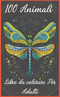 100 Animali Libro da colorare per adulti