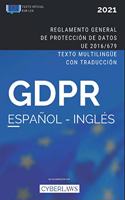 GDPR en español e inglés. Reglamento General de Protección de Datos (ed. 2021)