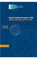 Dispute Settlement Reports 1998: Volume 8, Pages 3325-3764: 1998: v. 8: Pages 3325-3764