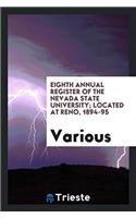 Eighth Annual Register of the Nevada State University; Located at Reno, 1894-95