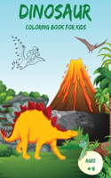 Dinosaur Dot to Dot Coloring Book for Kids Ages 4-8