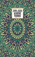 Academic Planner 2019-2020: Happy Green Mandala Weekly & Monthly Dated High School Homeschool or College Student 8x10 Academic Planner Organizer with Vision Boards, Course Sche(1 2019-2020 School Year Academic Planner)