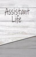 Assistant Life: Personalized Rustic Isometric Dot Notebook 120 Pages 6x9