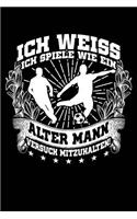 Wie Ein Alter Mann?: Notizbuch / Notizheft Für Fußball Fußballer Fußballspieler Fußball-Fan Groß-Vater Papa Opa A5 (6x9in) Dotted Punktraster