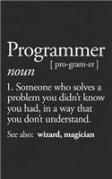 Programmer: Funny Defintion Meaning Gift - A Notebook For the Computing Programmer, Computer Science Geeks, Coders and Software Developers! Funny Journal Notebo