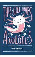 Axolotl Journal. Blank Lined Notebook For Writing And Note Taking.