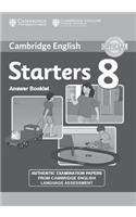 Cambridge English Young Learners 8 Starters Answer Booklet