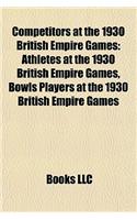 Competitors at the 1930 British Empire Games