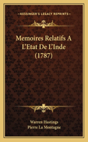 Memoires Relatifs A L'Etat De L'Inde (1787)