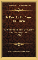 De Kronika Fan Sassen In Rimen