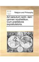 Ad Versutum Card---LEM