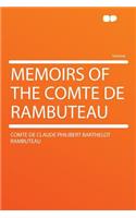 Memoirs of the Comte de Rambuteau