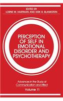 Perception of Self in Emotional Disorder and Psychotherapy