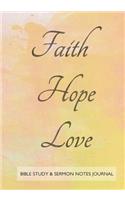 Bible Study and Sermon Notes Journal