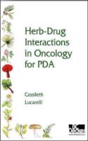 Herb-Drug Interactions in Oncology For PDA (CD-ROM)