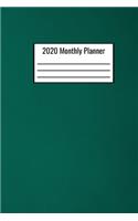 2020 Monthly Planner: 2020 Month To Month Planner 6x9 Write Down Your Goals And Events - 2020 Planning Journal