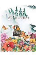 2020-2021 2 Year Planner Nature Monthly Calendar Goals Agenda Schedule Organizer