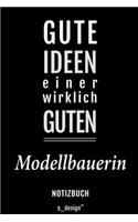 Notizbuch für Modellbauer / Modellbauerin: Originelle Geschenk-Idee [120 Seiten liniertes blanko Papier]